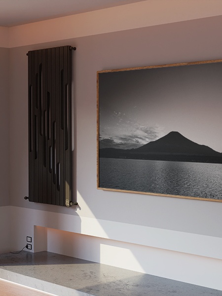 Tablou Canvas Peisaj Alb-Negru cu Muntele Fuji