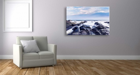Stancile si marea - Tablou Canvas natura