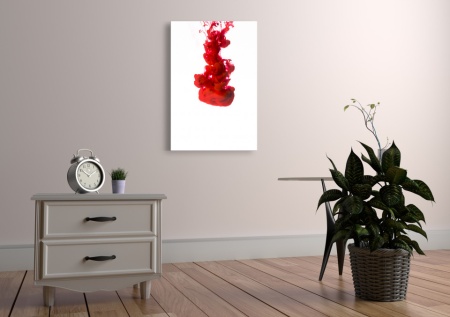 Tablou Canvas abstract picatura rosie