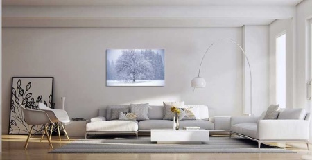 Tablou Canvas Copaci Inghetati