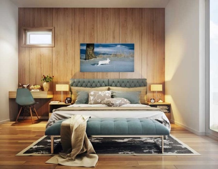 Tablou Canvas Iepure alb in zapada