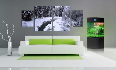 Tablou Canvas Multicanvas Peisaj Montan Iarna