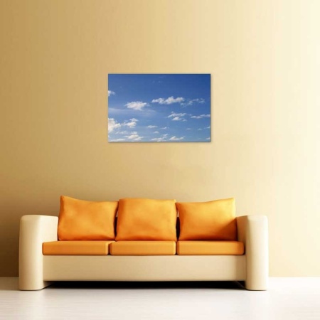 Tablou Canvas Nori Albi pe Cer