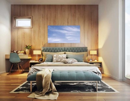 Tablou Canvas Nori Albi pe Cer