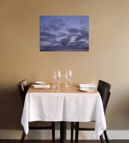 Tablou Canvas Nori Albi pe Cer