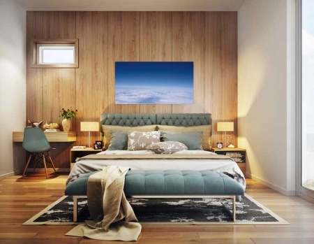Tablou Canvas Nori Albi pe Cer