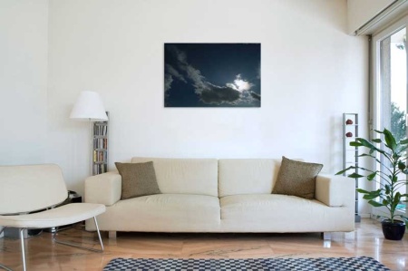 Tablou Canvas Nori Albi pe Cer