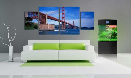 Tablou Multicanvas Podul Golden Gate