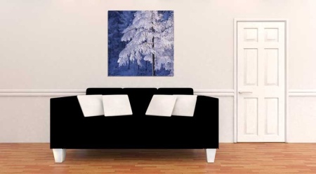 Tablou Canvas Copaci Inghetati