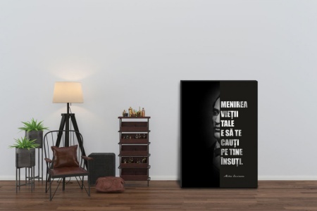 Tablou Canvas Citate Motivationale Mihai Eminescu - Menirea
