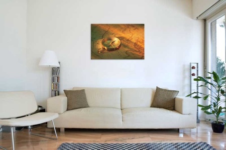 Tablou Canvas Harta si Busola