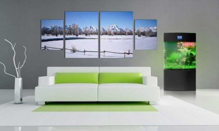 Tablou Canvas Multicanvas Peisaj Montan Iarna