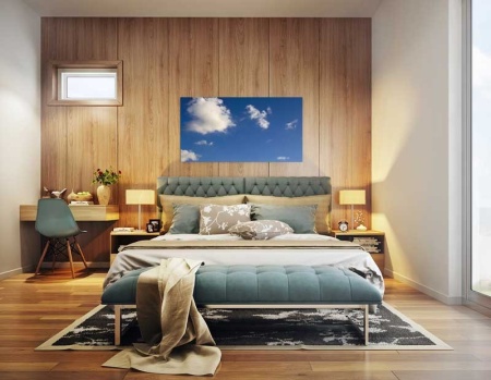 Tablou Canvas Nori Albi pe Cer