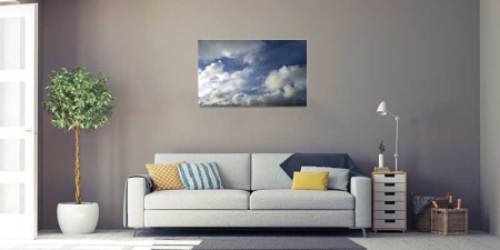 Tablou Canvas Nori Albi pe Cer