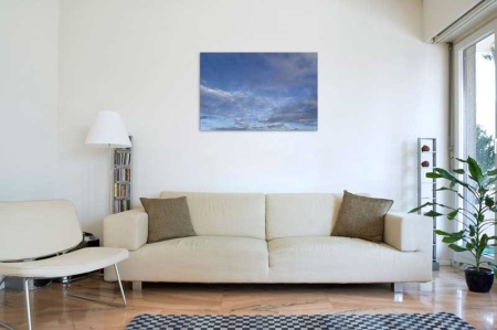 Tablou Canvas Nori Albi pe Cer
