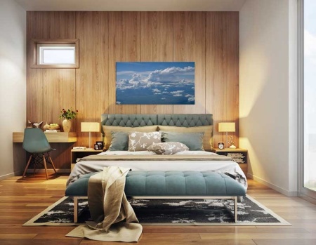 Tablou Canvas Nori Albi pe Cer