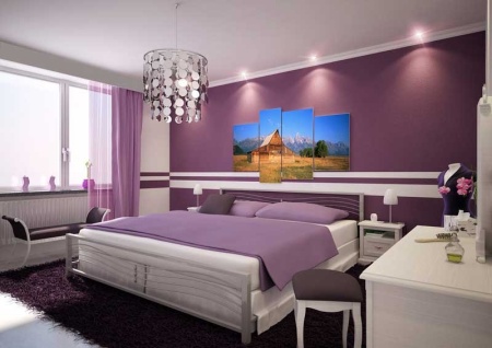 Tablou Multicanvas Casa din Lemn