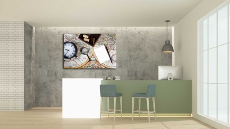 Tablouri Canvas harti lucruri necesare pentru calatorie