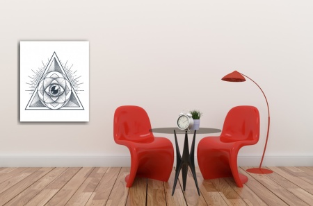 Tablou Canvas abstract ochiul atotvazator