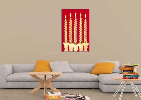 Tablou Canvas Lumanare de Craciun