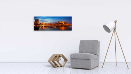 Tablou Canvas ri vara - apus de soare