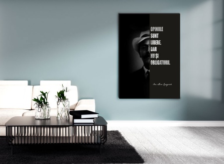 Tablou Canvas Citate Motivationale Ion Luca Caragiale - Opiniile