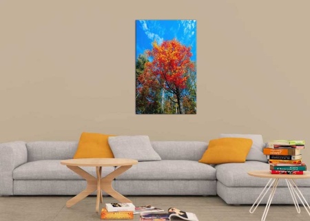 Tablou Canvas Copac cu Frunze Aramii