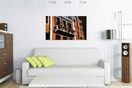 Tablou Canvas Flori la Geam