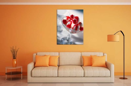 Tablou Canvas Inghetata cu zmeura