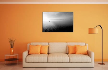Tablou Canvas Lac alb-negru