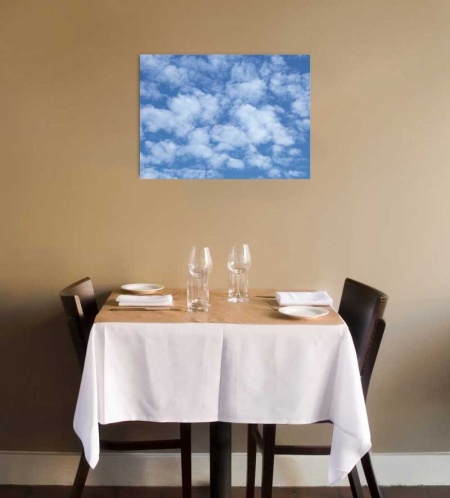 Tablou Canvas Nori Albi pe Cer