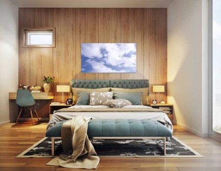 Tablou Canvas Nori Albi pe Cer