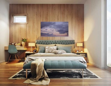 Tablou Canvas Nori Albi pe Cer