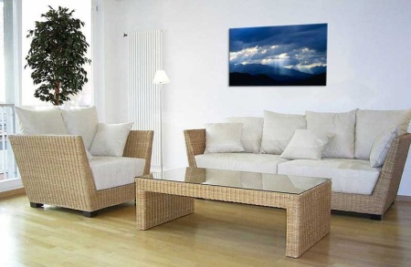 Tablou Canvas Raze de Soare la Munte