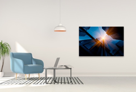 Tablou Canvas arhitectura cu raze de soare