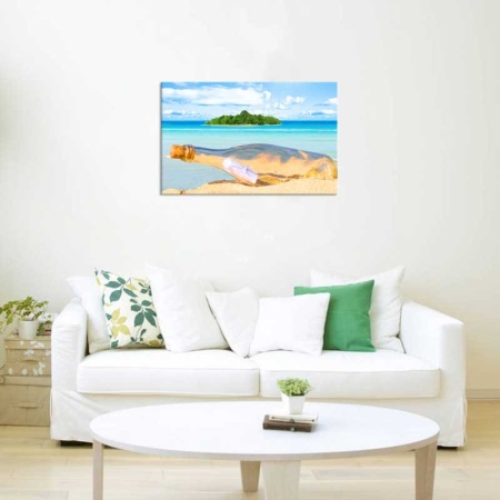 Tablou Canvas Mesaj in Sticla