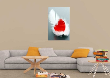 Tablou canvas Pana cu inima