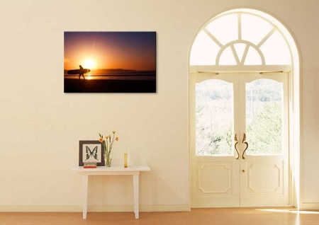 Tablou Canvas Surfing la Apus