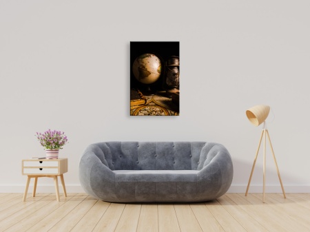 Tablouri Canvas harti globul din intuneric