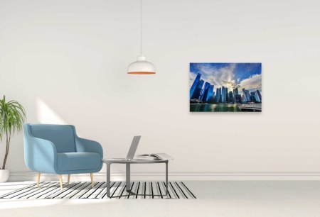Tablou Canvas arhitectura Olimp demitizat - zgaraie nori