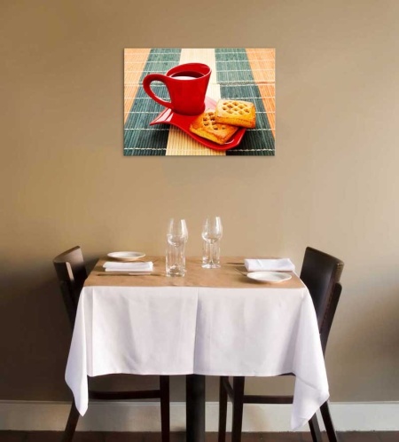 Tablou Canvas Ceasca Rosie de Cafea