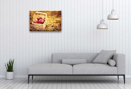 Tablou Canvas fructe un cos cu mere