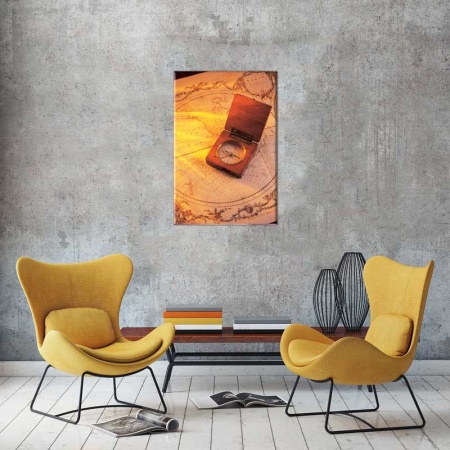 Tablou Canvas Harta-Busola
