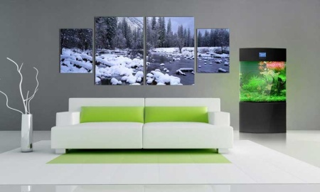 Tablou Canvas Multicanvas Peisaj Montan Iarna