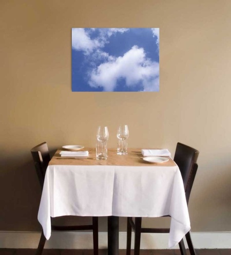 Tablou Canvas Nori Albi pe Cer