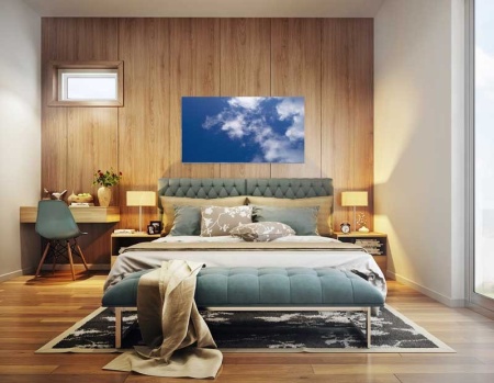 Tablou Canvas Nori Albi pe Cer