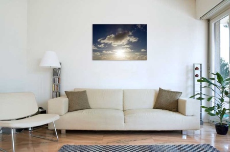 Tablou Canvas Nori Albi pe Cer