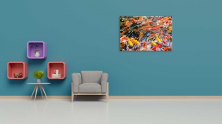 Tablou Canvas ri underwater - pesti decorativi