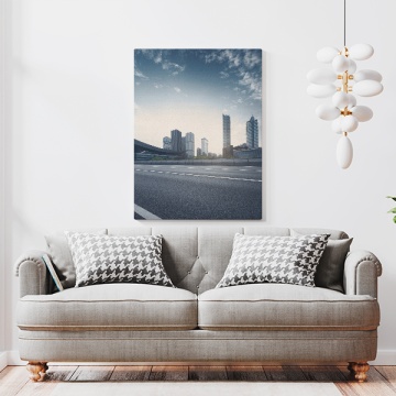 Tablou Canvas Skyline Urban la Apus - Img 1