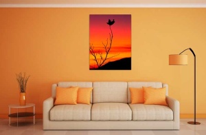 Tablou Canvas Frunza Apus - Img 1